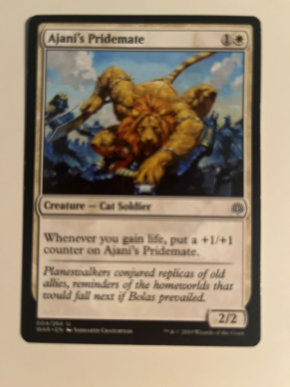 Magic The Gathering Sammelbilder & Trading cards: 1 x Ajani's Pridemate - Magic: The Gathering - MtG – Gebraucht aus Kriens von Shadi1980