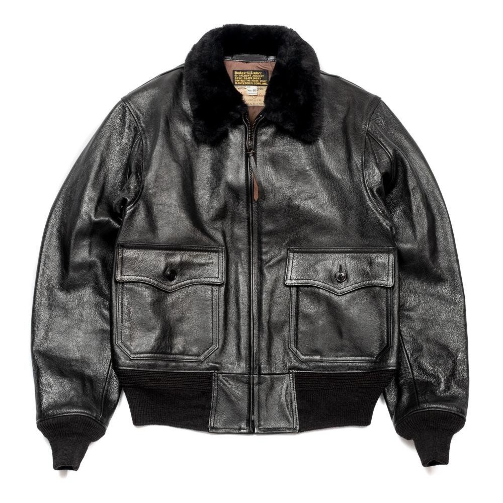 Giacche: Buzz Ricksons William Gibson G-1 Goat Black Flight Leather – Usato da Zürich venduto da ser_lg25