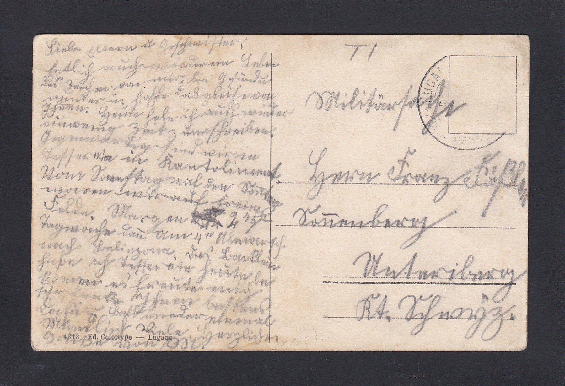 Cartoline postali: TESSERETE - Restaurant Antonini, um 1910 – Usato da Reiden venduto da cinfis 1