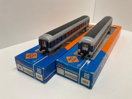 Roco H0, zwei 4274 DB Personenwagen, leicht Bespielt m. OVP