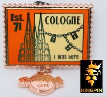 HARD ROCK CAFE Pin Stamp Briefmarke Köln Deutschland