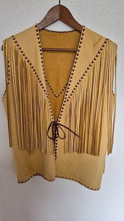 Gilet & Giacche senza maniche: Tolles Western Leder-Gilet – Nuovo (secondo la descrizione) da Leuggern venduto da silbergirl