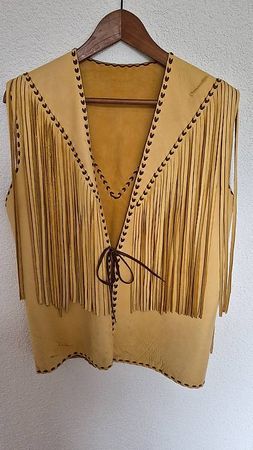 Tolles Western Leder-Gilet