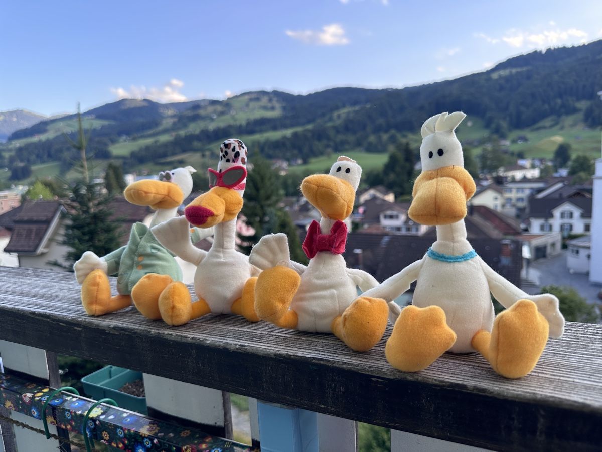 Mc Donald's Giocattoli: Sitting Ducks Stofftiere 4er Set McDonald's 2003 – Usato da Ebnat-Kappel venduto da ladina83 2