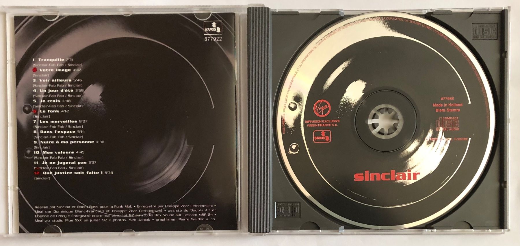 CDs: SINCLAIR - QUE JUSTICE SOIT FAITE ! – Gebraucht aus Poliez-Pittet von Newtown-Records 2