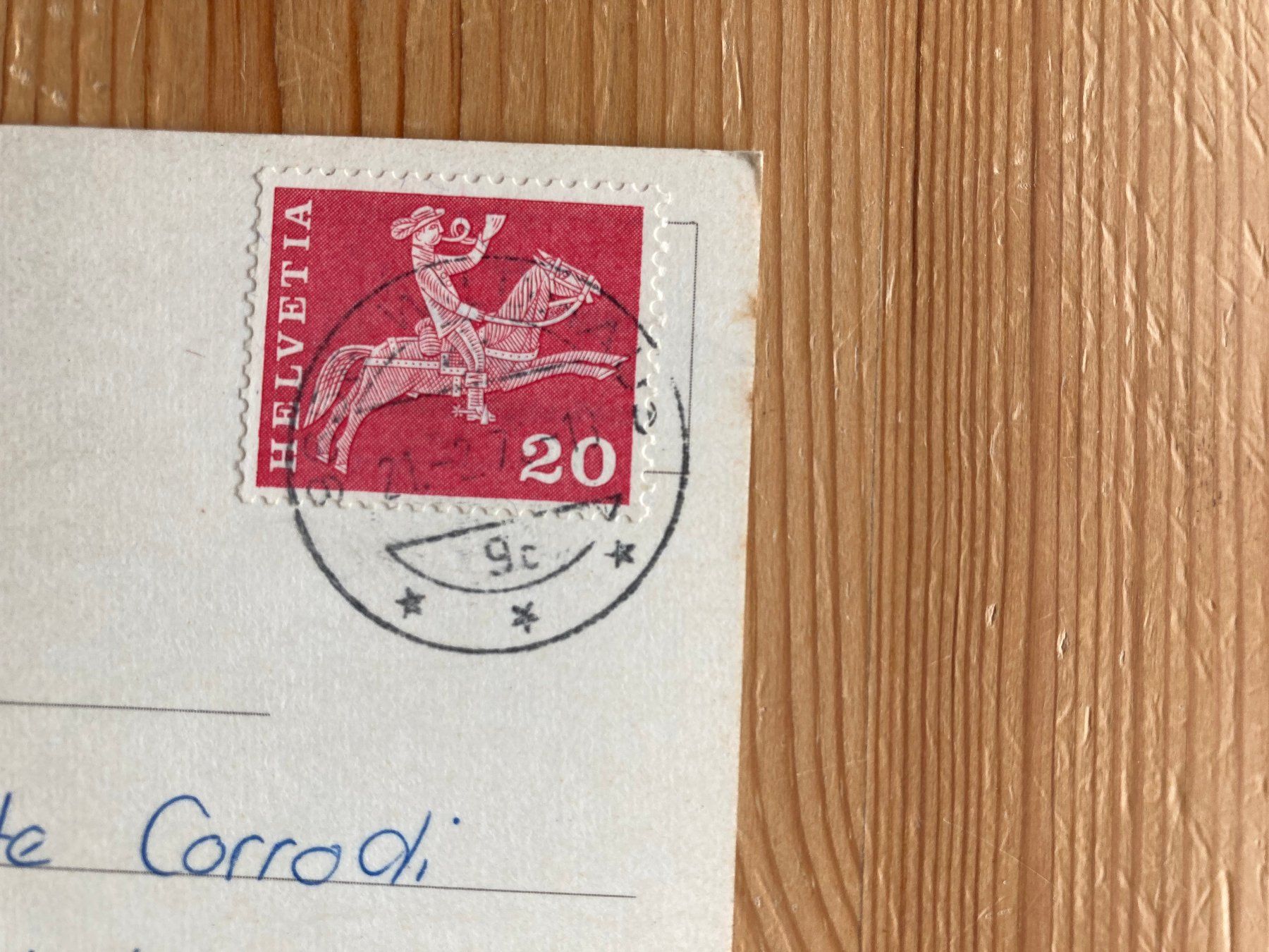 Cartoline postali: Wildhaus - Blick gegen Churfirsten - AK 1970 – Usato da Oberuzwil venduto da Henri09 1