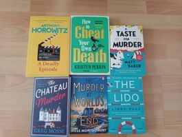 6x Cozy cosy crime english fiction books 2026