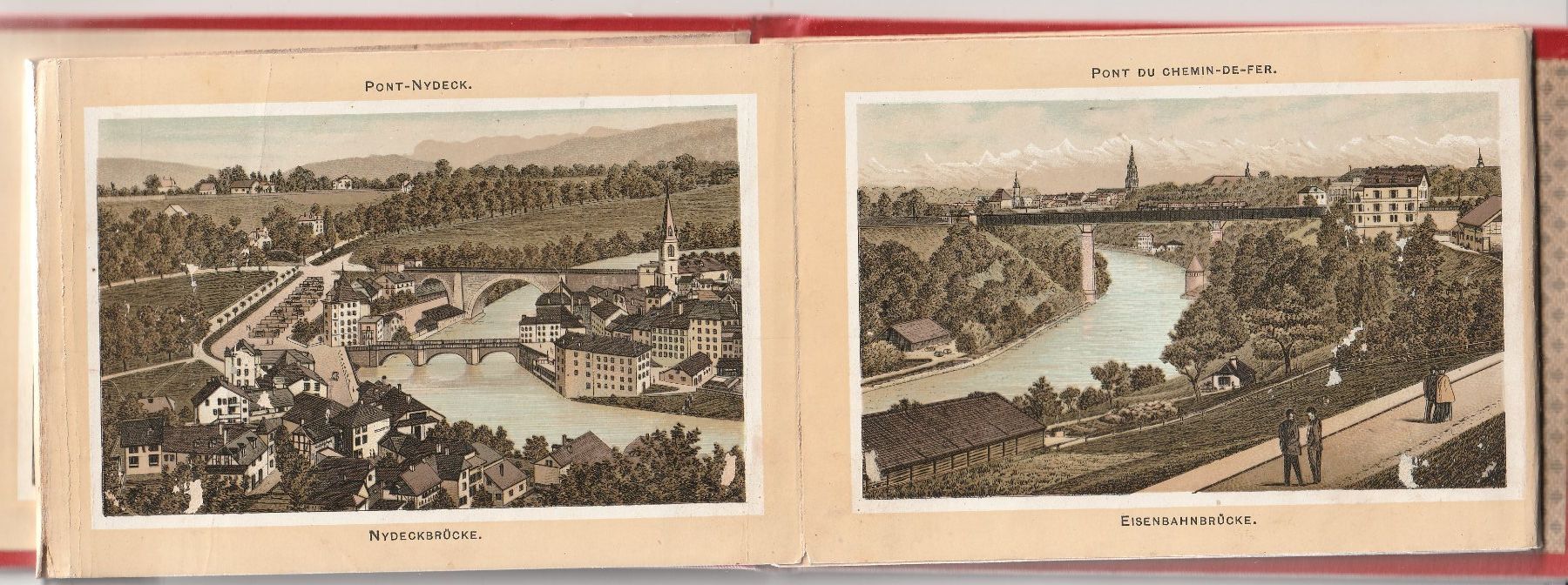 Cartoline postali: Bern Chromolitho Leporello ca. 1890 – Usato da Rorschacherberg venduto da fratovi2 2