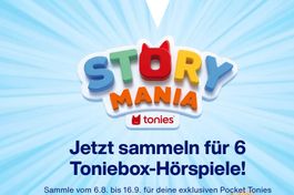 Toniebox Story Mania Migros Sammelkarte m. 15 Kleber/Sticker