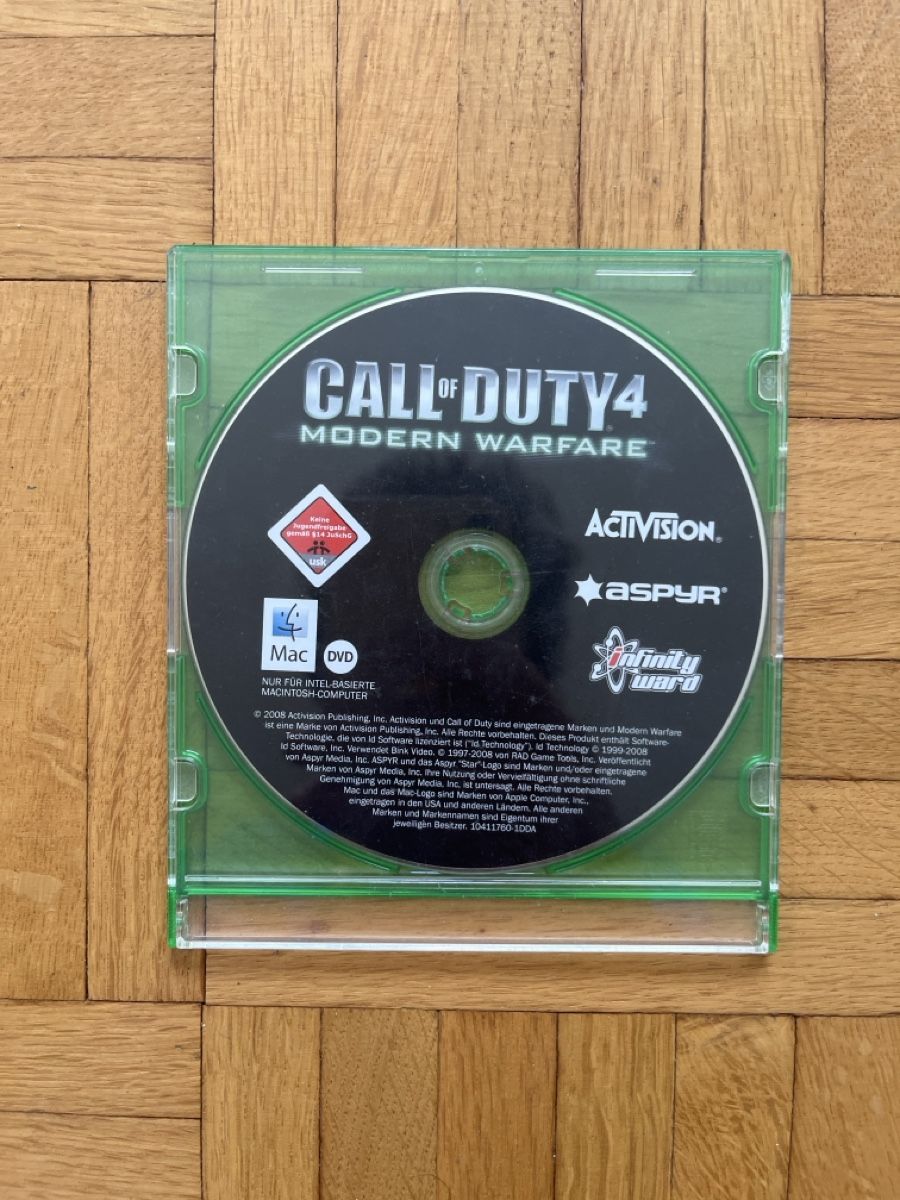 Giochi: CoD 4 - MW1, Videospiel für Mac – Usato da Mitlödi venduto da aaron_h