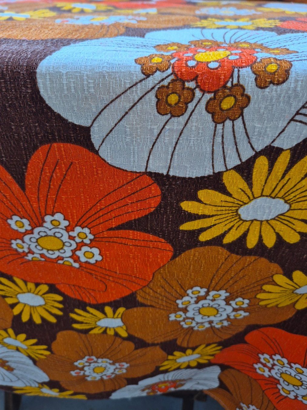 Tende: Retro Blumen Vorhang, 70er Jahre – Usato da Bern venduto da aronari 1