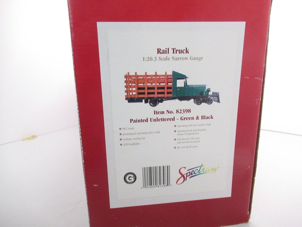 Spectrum Modelleisenbahnen: Spectrum 82398 Rail Truck ohne Beschriftung Analog Spur G – Gebraucht aus Basel von mhmarken 9