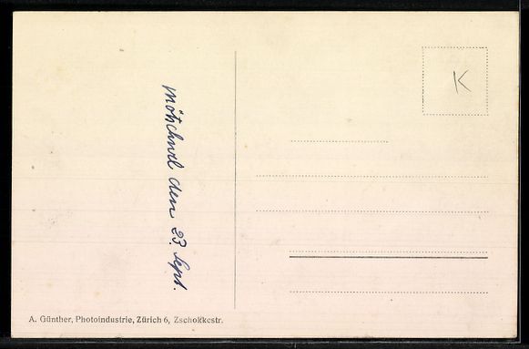 Cartoline postali: AK Mötschwil, Bauernhäuser und verschneites Feld – Usato da Berlin venduto da bartko-reher 1