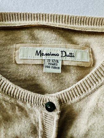 Dünne Strickjacke beige Massimo Dutti Mädchen
