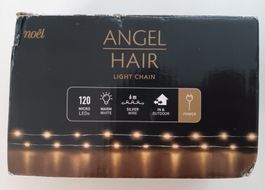 LICHTERKETTE 120 LEDs 6Meter warmweiss NEU