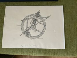 Original-Grafik, Blatt signiert und datiert