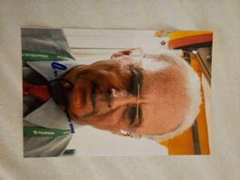 handsigniertes Franz Beckenbauer Bild