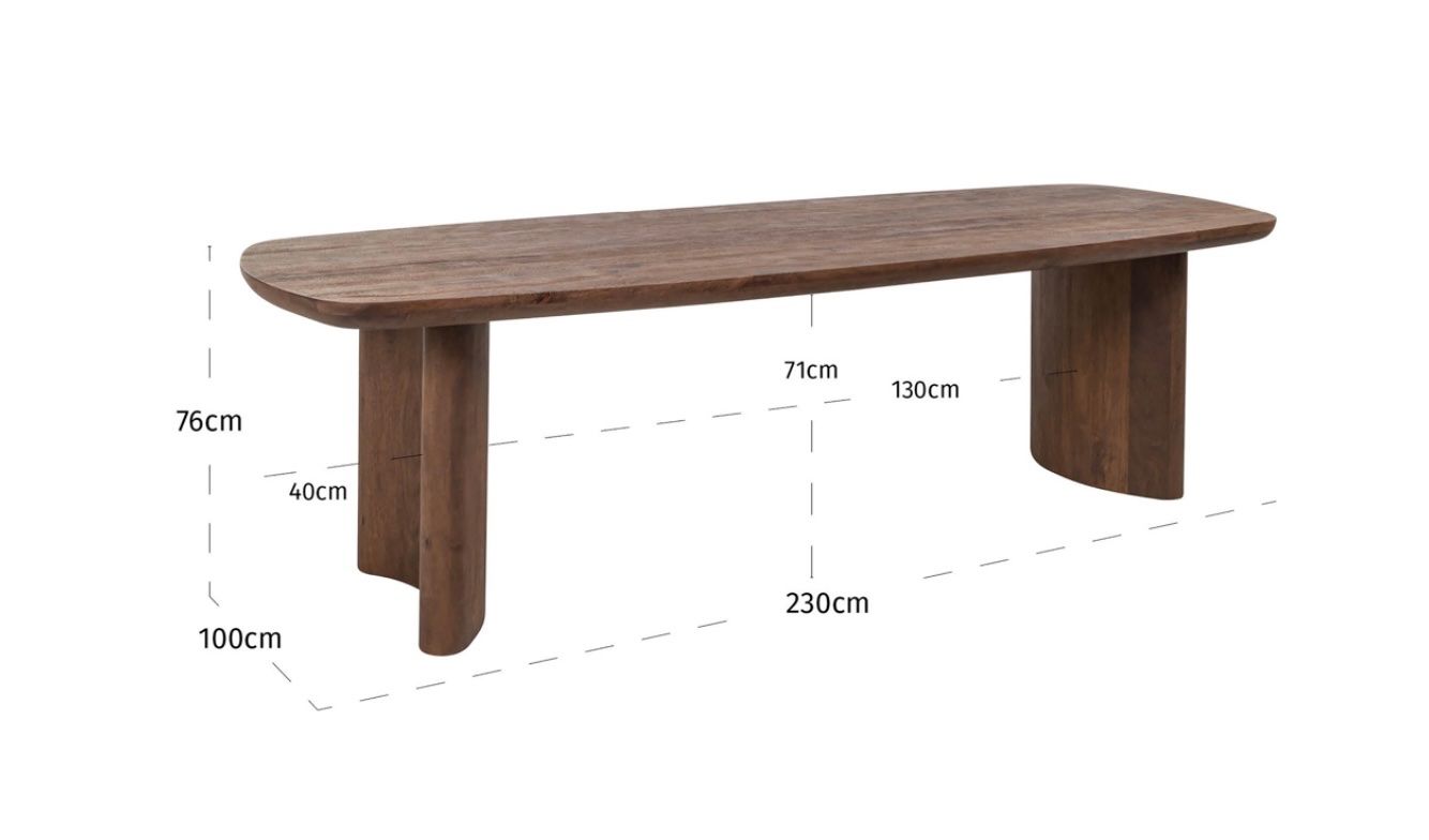 Tavoli: RICHMOND NTERIORS**Dining table Baldwin spicebrown 230 – Nuovo e nell'imballaggio originale da Ruswil venduto da Miami-2026 5