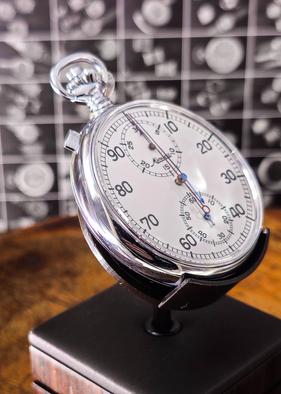Minerva Uhren: Minerva Rattrappe-Chronometer, Sammlerstück – Gebraucht aus Lugano von R.Riccardo 3