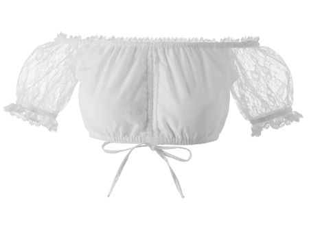 neue Dirndlbluse Gr. L in weiss, Oktoberfest