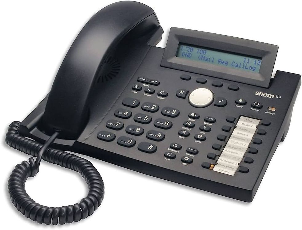 Telefon Snom 320 VoIP SIP PoE Power over Ethernet (Gebraucht) in SCHAAN ...
