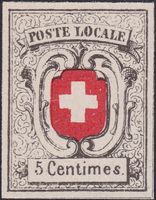 1850, NEUENBURG Nr.11 ungebraucht, frische Winter-Fälschung.