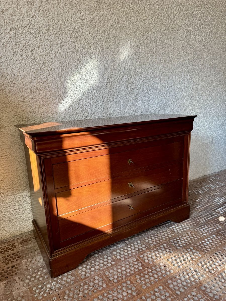Cassettiere: Commode en merisier Vintage meuble "Grange" – Usato da Fully venduto da Gaga1990 1