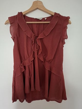 NAFNAF Bluse rostrot, M
