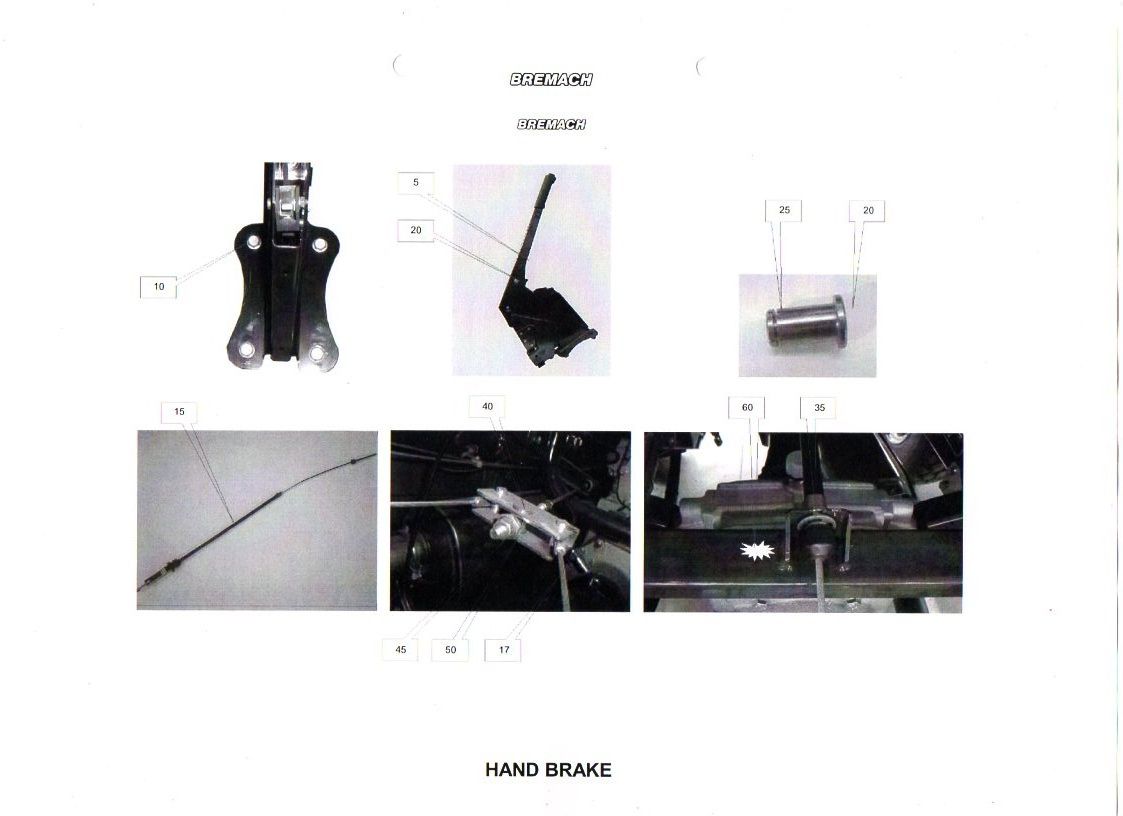Toutes les pièces détachées: BREMACH T-REX câble de frein à main – Neuf avec emballage d'origine à Courfaivre par silberschnee 2