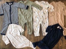 💙 Kleiderpaket Pyjamas Bodys HM organic cotton Gr 86 💙