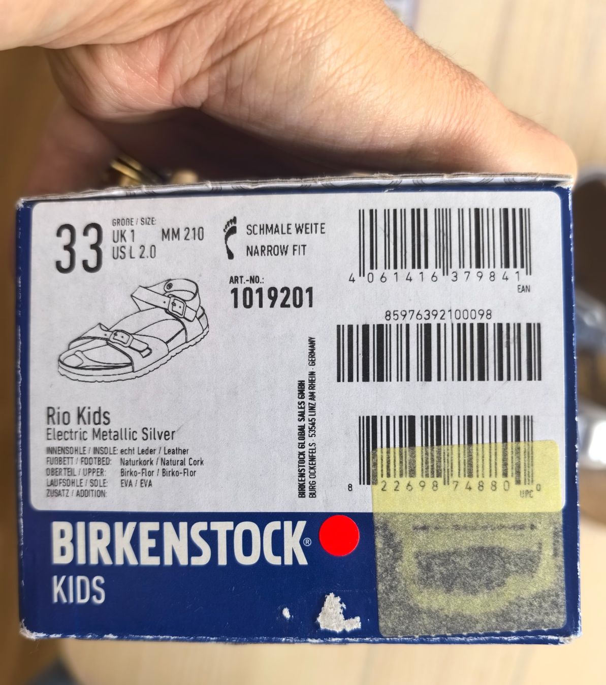 Birkenstock Schuhe für Mädchen: Birkenstock Rio Silber – Neu und originalverpackt aus Bad Ragaz von AKahlon 2