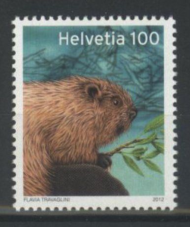 Tutti i francobolli: 2012, Sondermarke Biber ** (2) – Usato da Willisau venduto da Vollstempel