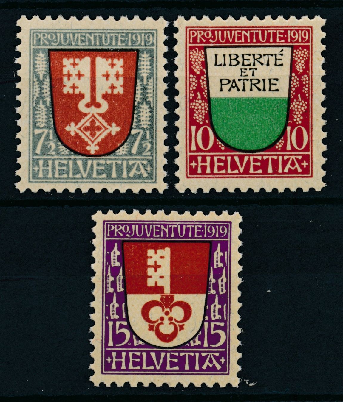 Alle Briefmarken: Pro Juventute Serie 1919 ** – Neu (gemäss Beschreibung) aus Bonau von Profila3