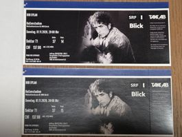 Bob Dylan 1.11.26 ZH 2 Top Sitzplätze T1 R37 14+15