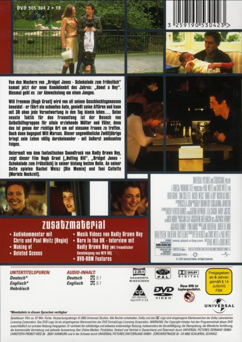 Tutti i DVDs: DVD  About a Boy, oder: Der Tag der toten Ente – Usato da Heimberg venduto da Rockenrol 1