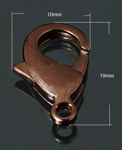Kletterausrüstungen: Karabiner 19x10x4mm   altkupfer – Neu (gemäss Beschreibung) aus Alpnachstad von perlengaby