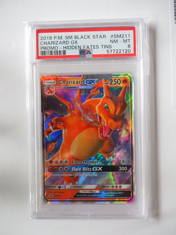 Dracaufeu GX SM211 – Carte Promo Hidden Fates Holo FOIL – Garantie Authentique, État NM/M