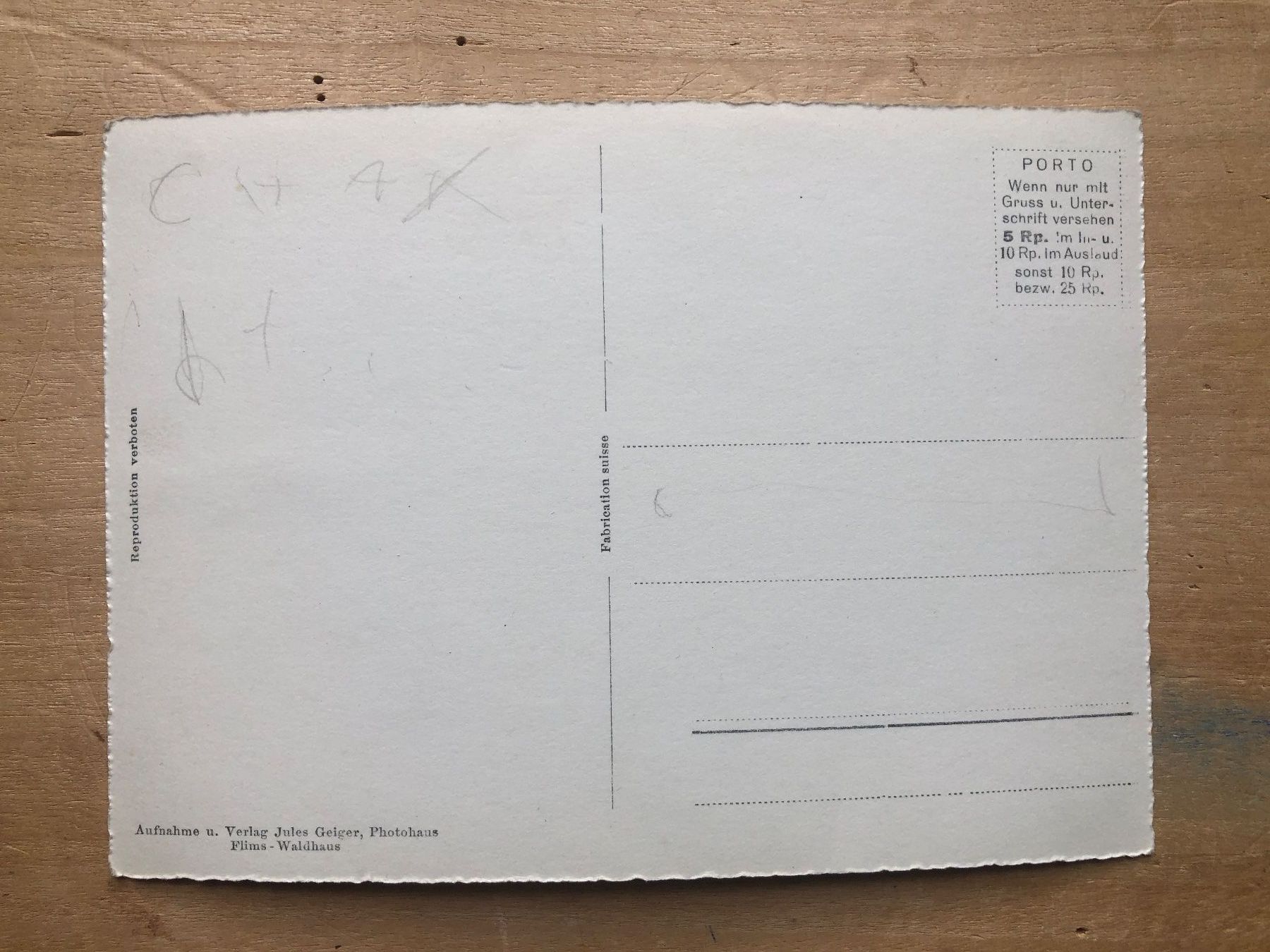 Cartoline postali: Flablager Brigels mit Brigelserhörner – Usato da Neuchâtel venduto da Atahuallpa 1