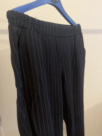 Pantalon rayer noir/blanc