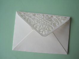 Kleine Couverts 10 Stück 10x7cm weiss