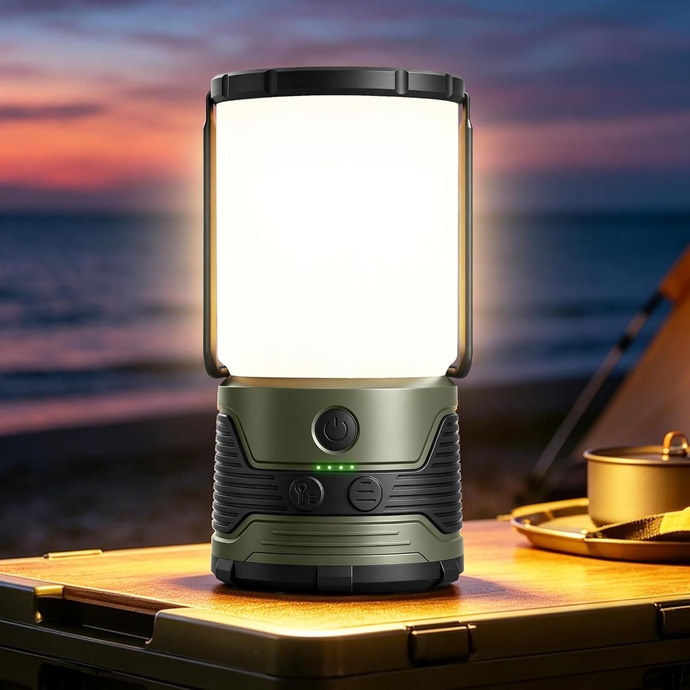 Lampen: Campinglampe aufladbar Reverse Charging 1200LM LED Camping – Neu und originalverpackt aus Hundwil von tec_mm27