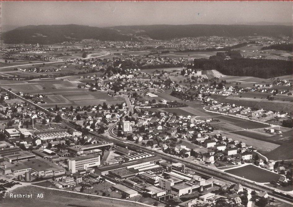 Rothrist AG Flugaufnahme Nr. 13416s , 1969 (Gebraucht) in Solothurn für ...