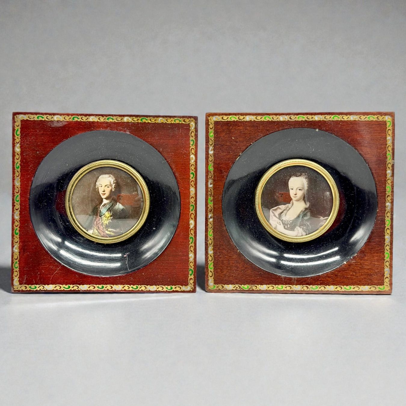 Tableaux: Paire de miniatures anciennes – D'occasion à Morges par 1tiquaire