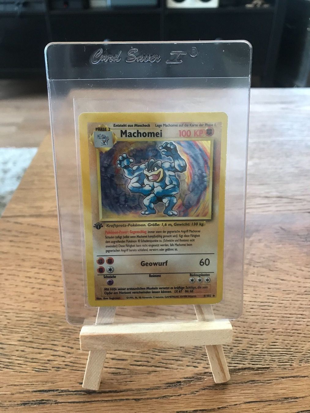 Cartoline: Machomei PokemonkarteBasis-Set 1.Edition – Usato da Küssnacht am Rigi venduto da Ebikoner