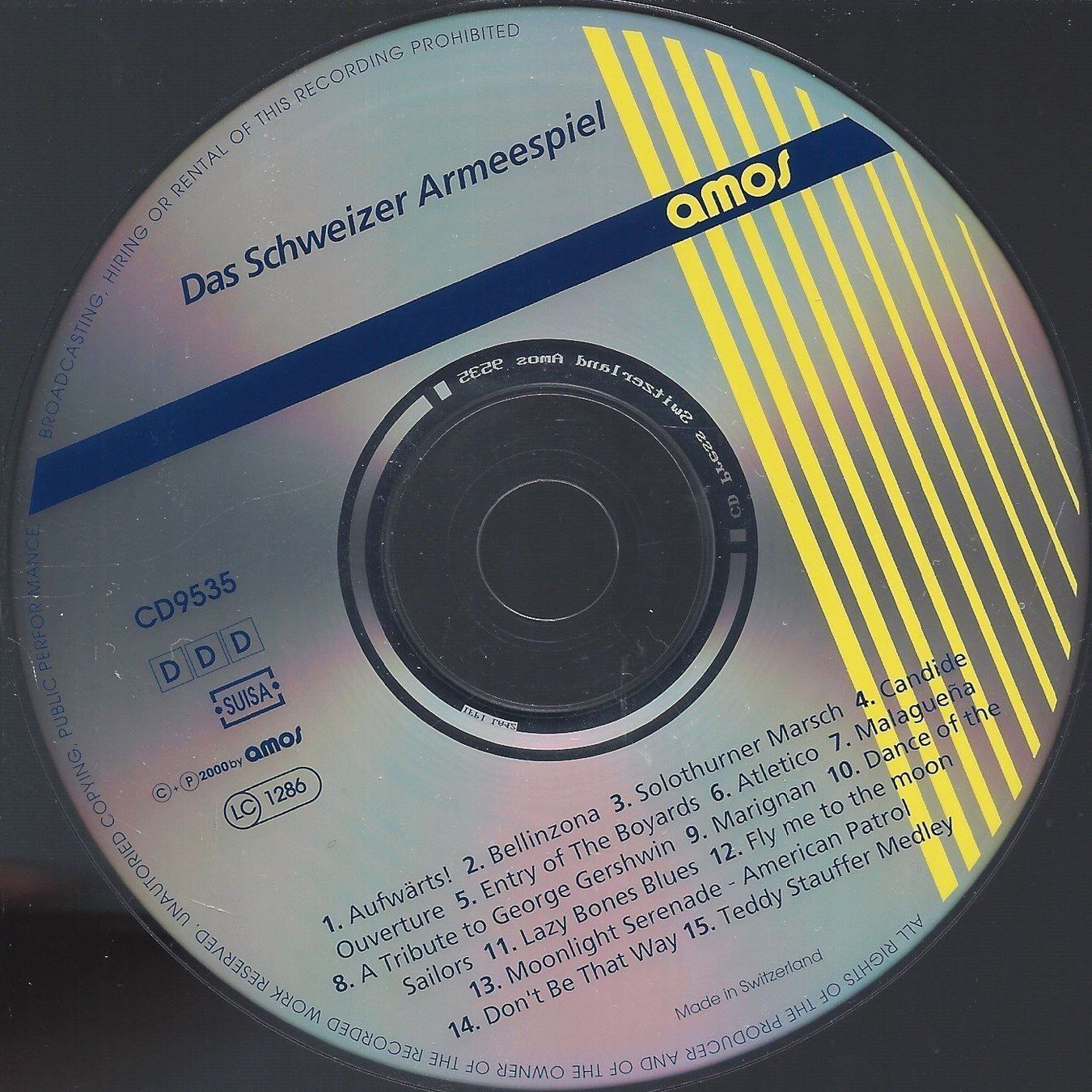 CDs: Schweizer Armeespiel AN DER MUBA 2000 Blasmusik CD – D'occasion à Kandergrund par Sososo 4