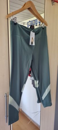 Sylvie Meis Sport Leggings Gr. L (44/46) Olivgrün Neu!