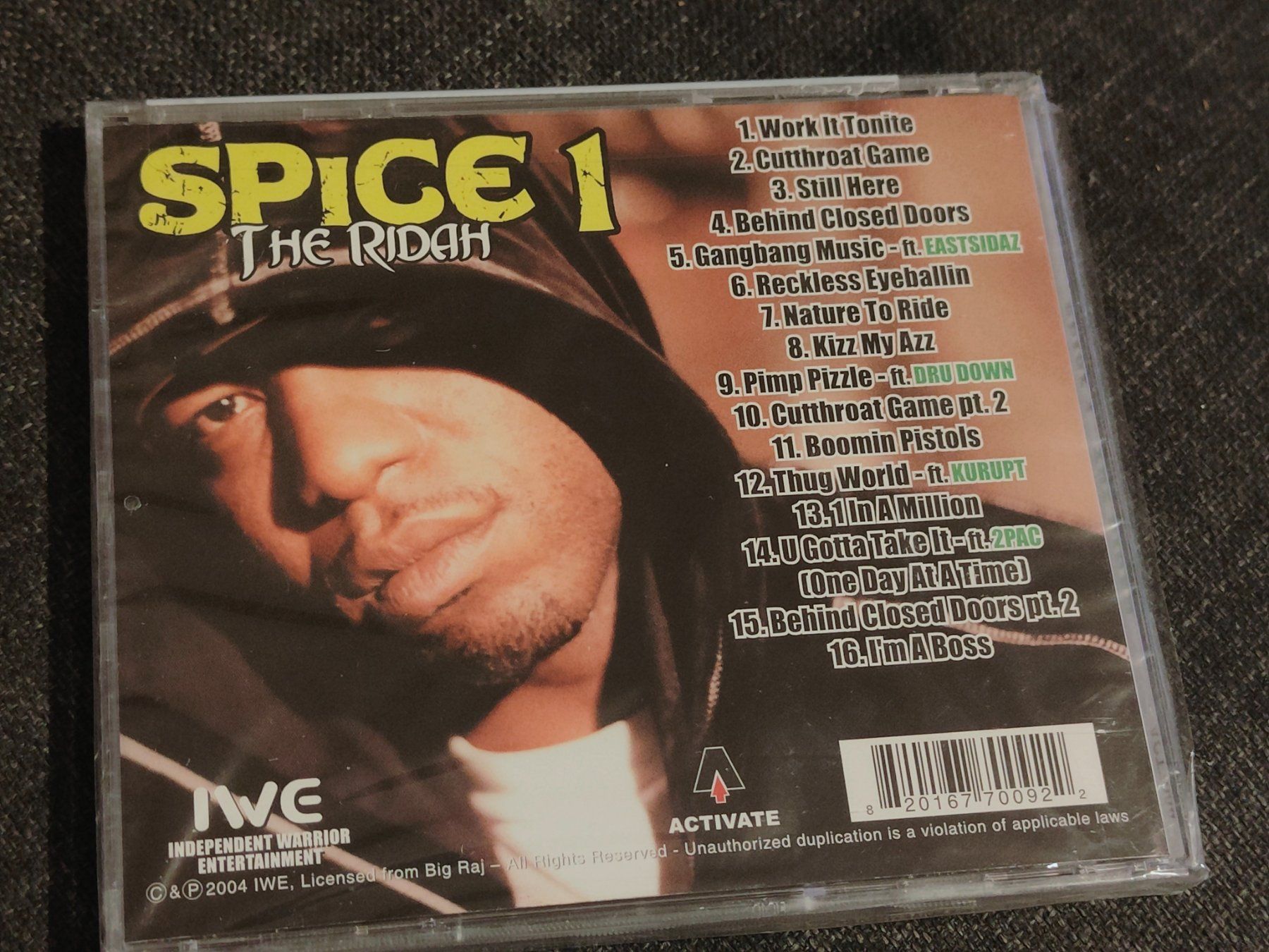 CD: Spice 1 - The Ridah – Nuovo e nell'imballaggio originale da Fribourg venduto da cristiana_vend 1