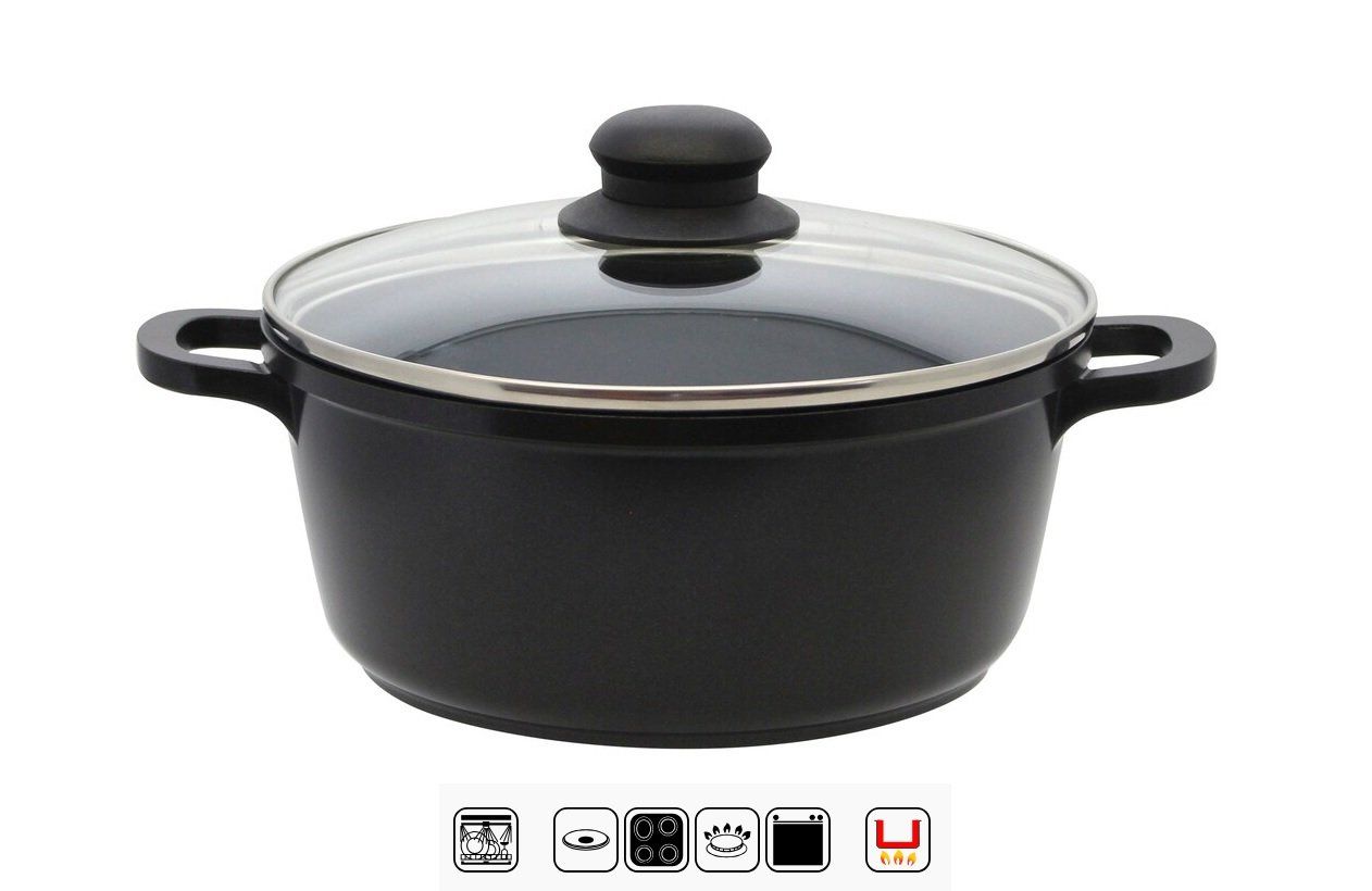 Elo Casseroles: ELO Topfset Black Cast 3-teilig mit Glasdeckel – Neuf avec emballage d'origine à Kägiswil par nick333 1