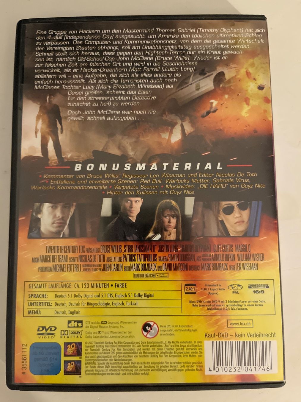 Tutti i DVDs: Stirb Langsam 4.0, DVD 📀 - Bruce Willis – Usato da Sierre venduto da black.box 1