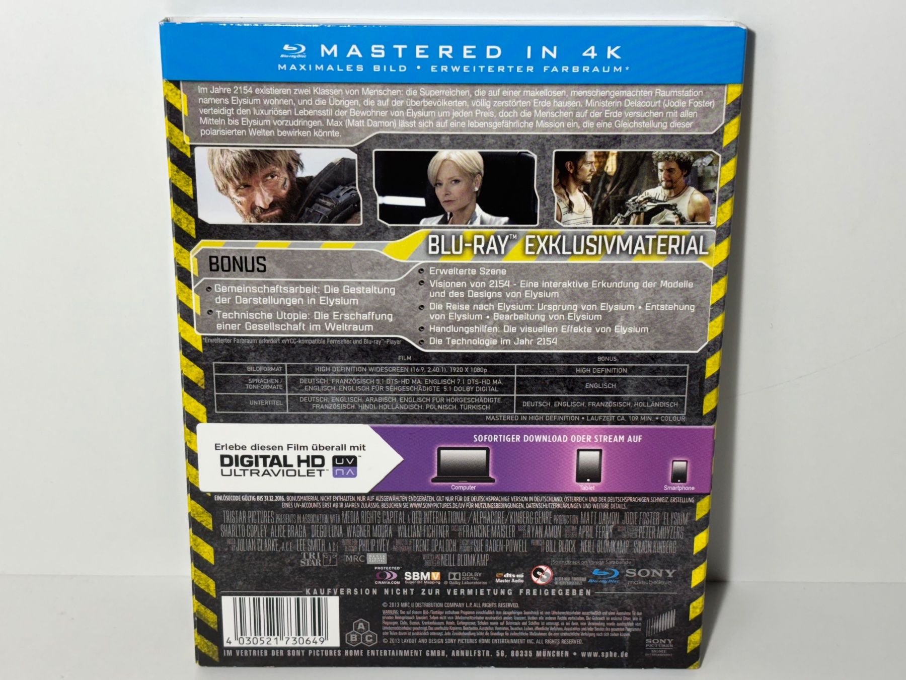 Tous les DVDs: Elysium Blu Ray – D'occasion à Wilderswil par Sstriker 1